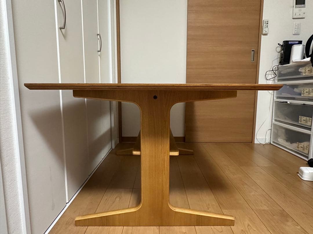 【りん♡さん】専用無印良品 リビングでもダイニングでもつかえるテーブル　オーク