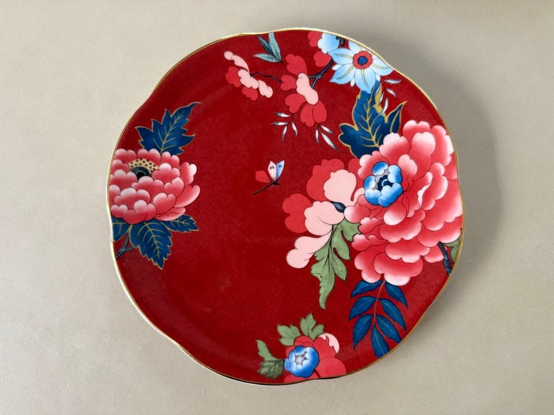 【希少・美品】ウェッジウッド ペオニアブラッシュ ディナープレート27cm 4枚