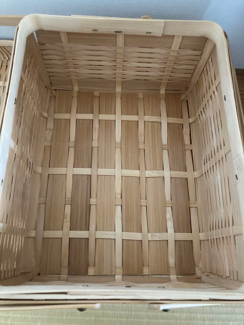 国内産✴︎竹籠　バスケット　大分県別府市