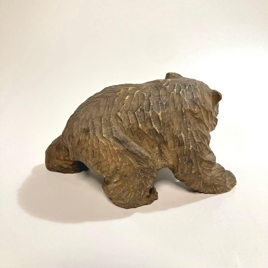 北海道　旭川　古作　木彫りの熊　木彫り熊　木彫熊　アイヌ　一刀彫　民芸　伝統工芸