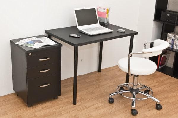 《新品・送料無料》フリーテーブル　90×60　BK/WH