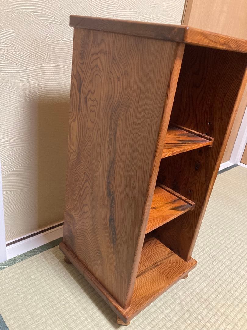 総屋久杉　3段本棚