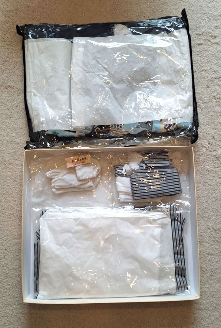 七五三 羽織袴セット 鷹デザイン 5歳 100cm ケース付き