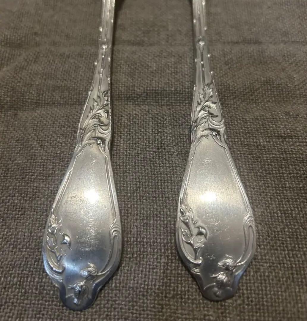 アザミ Boulenger フランスアンティーク カトラリー 21.5cm ①