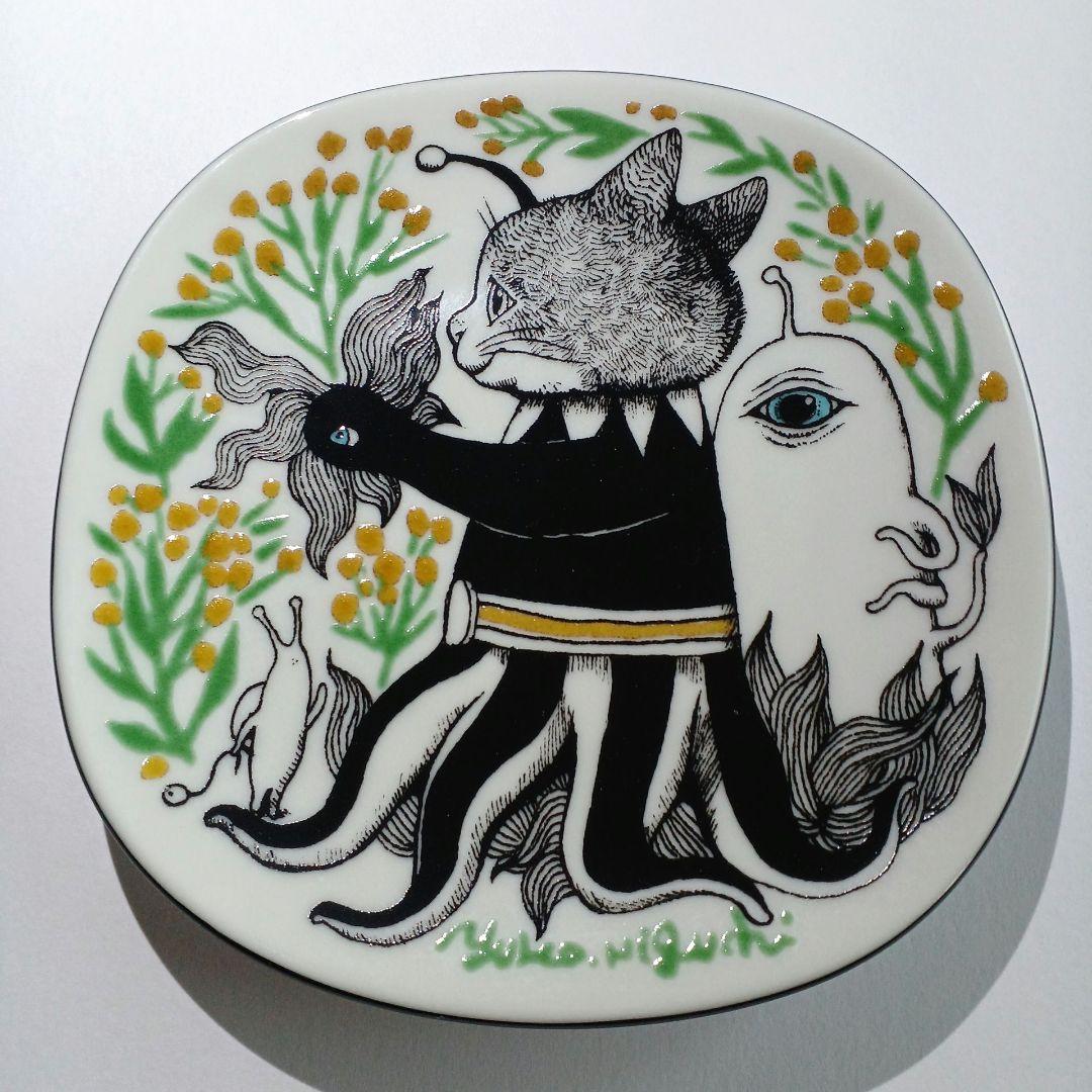 ヒグチユウコ 九谷焼 絵皿 花摘みギュスターヴくん ボリス雑貨店