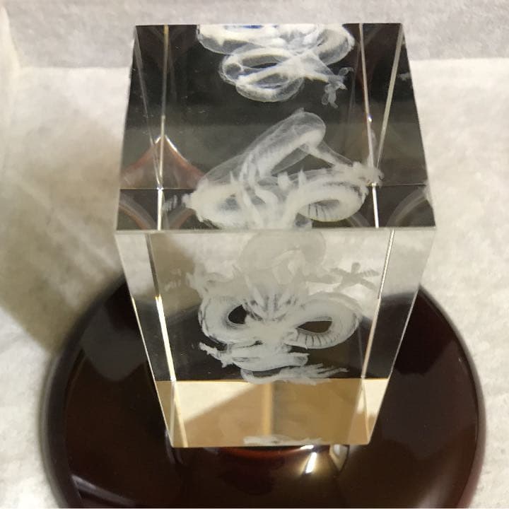 ★限定特選NEW★極上レーザー彫刻【80×50mm角柱♢五本爪ドラゴン龍】❤️