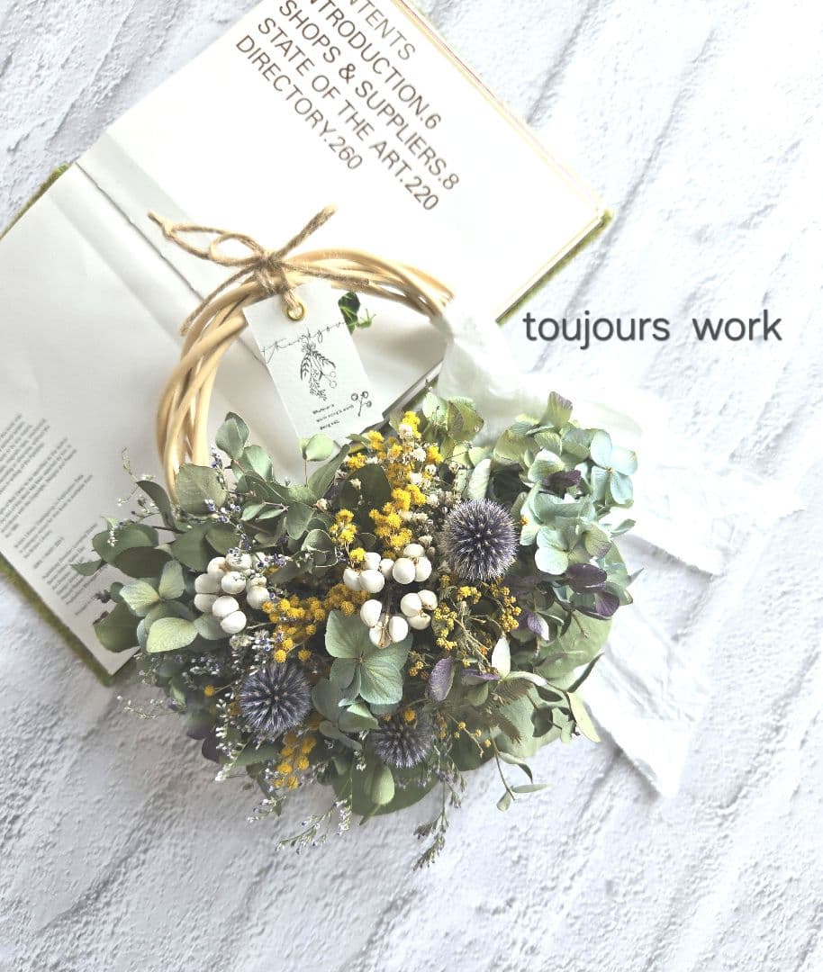 ◇サマーリース◇ナチュラルリース◇ベッチーズブルー