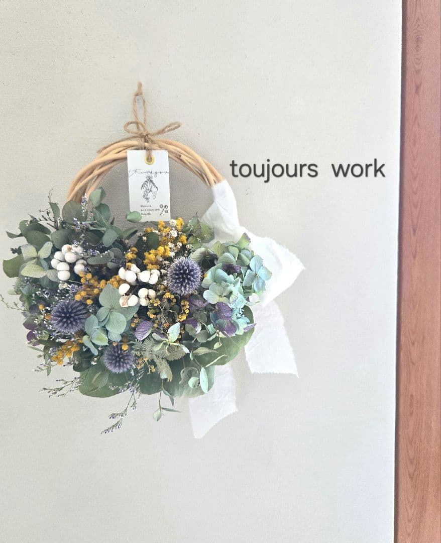 ◇サマーリース◇ナチュラルリース◇ベッチーズブルー