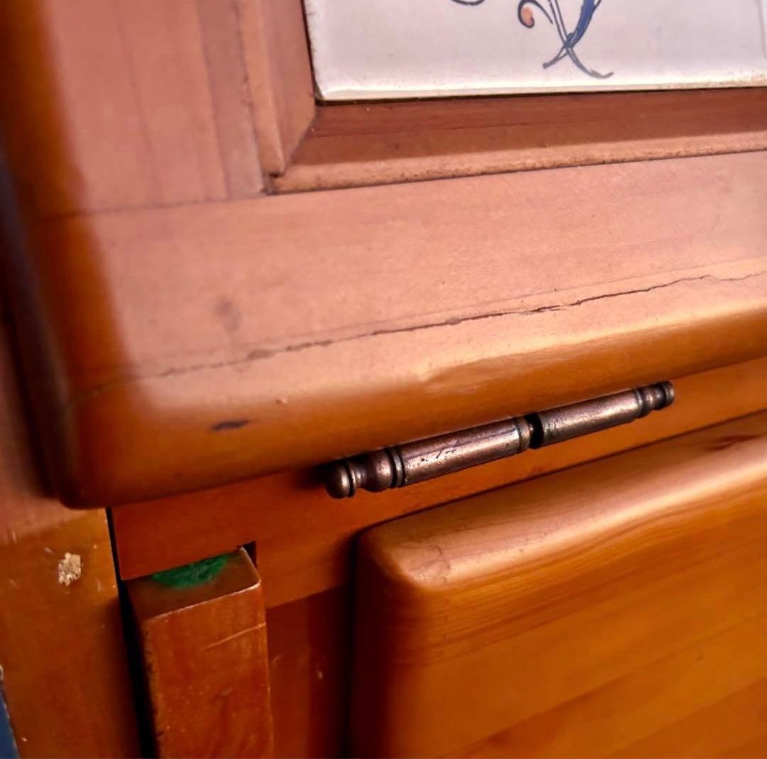 スペイン製 バレンシア パイン材 ライティングビューロー ライティングデスク