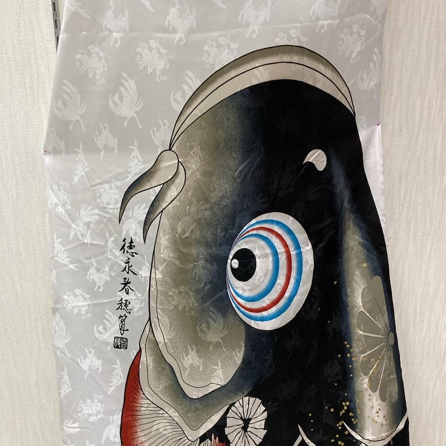 SKO106 徳永鯉　吉兆鯉　鯉のぼり4m 黒 　黒鯉4m　お父さん鯉4m