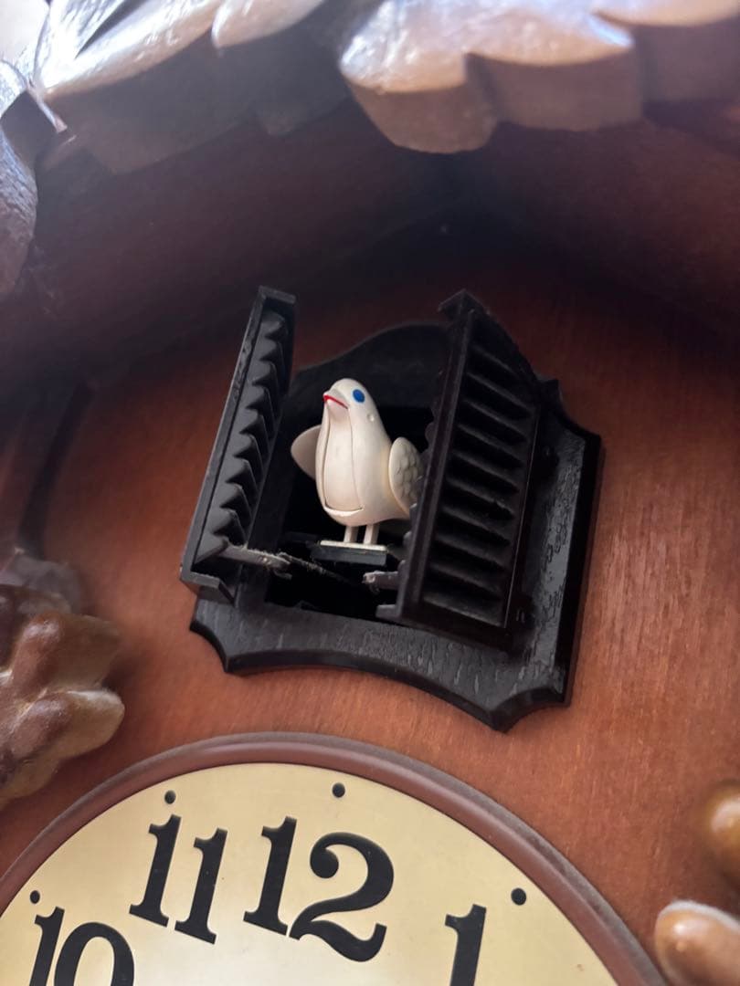 希少価値ディズニーミッキー ミニー 掛け時計鳩時計木製