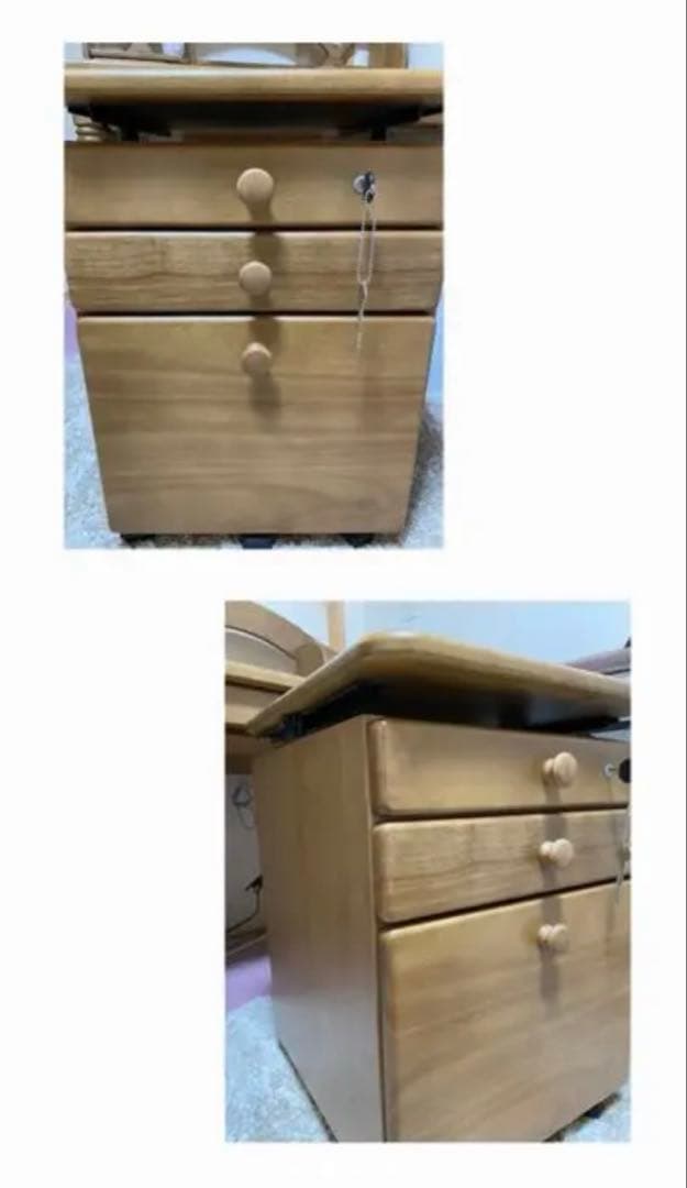 カリモク学習机3点セット　サイドボード