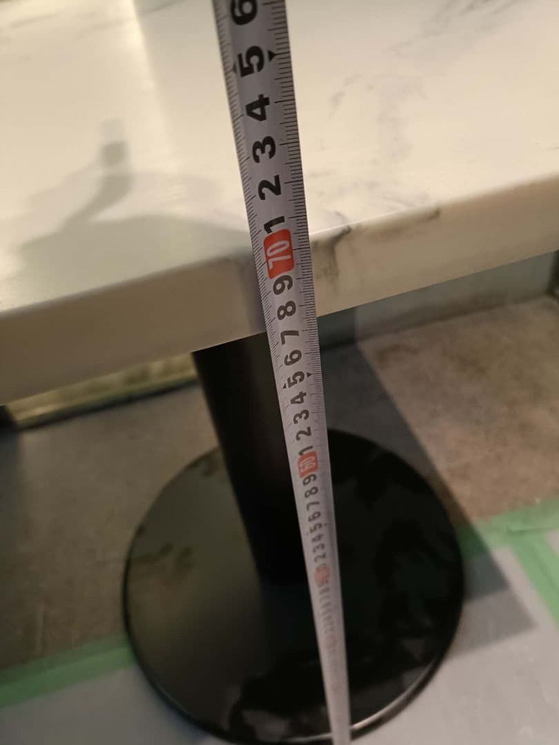 在庫3つ　大理石風　テーブルサイドテーブル　サイドテーブル 60cm　正方形