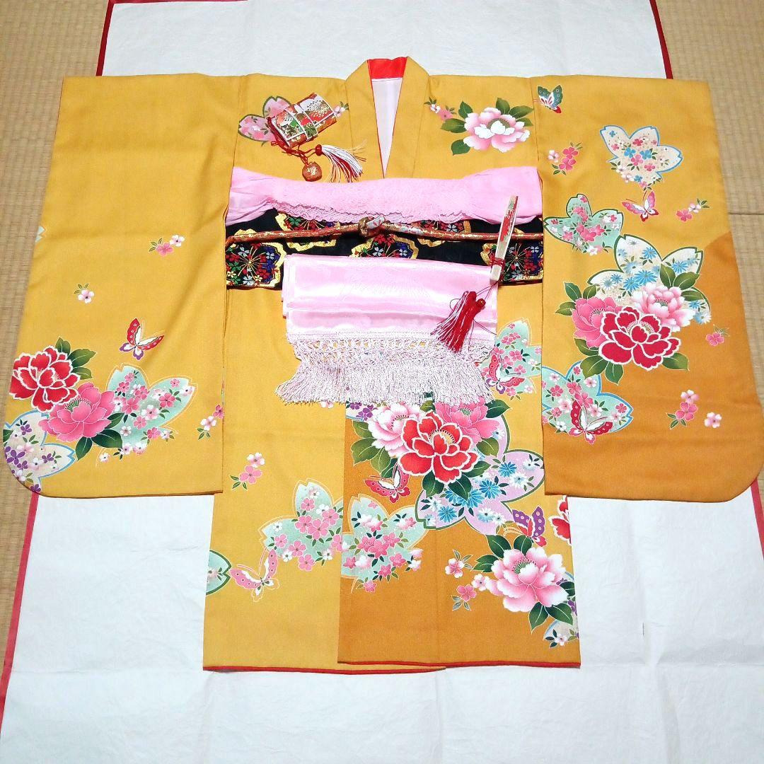 七五三　七歳着物・結び帯・フルセット (37)