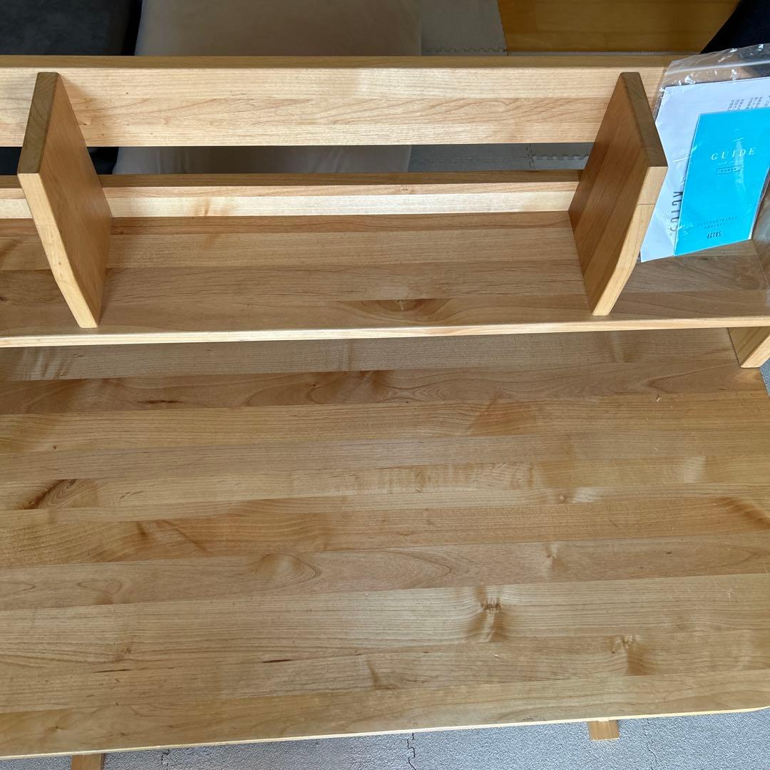 アクタス　リーヴェ　木製デスク　ワゴン別売