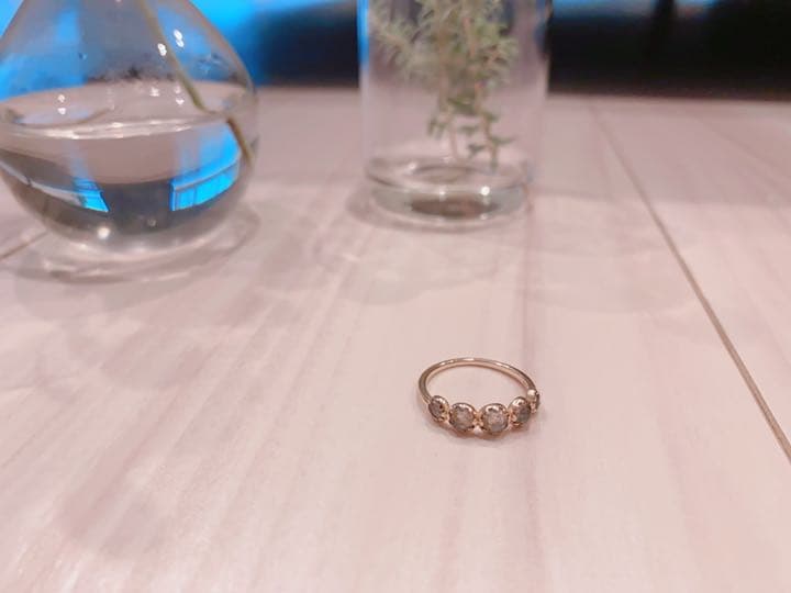 agete 天然石ブルー　リング