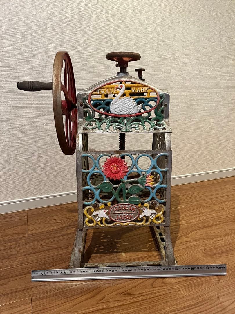 \"希少\" 昭和レトロ　かき氷　白鳥　色鮮やか　MADIN JAPAN