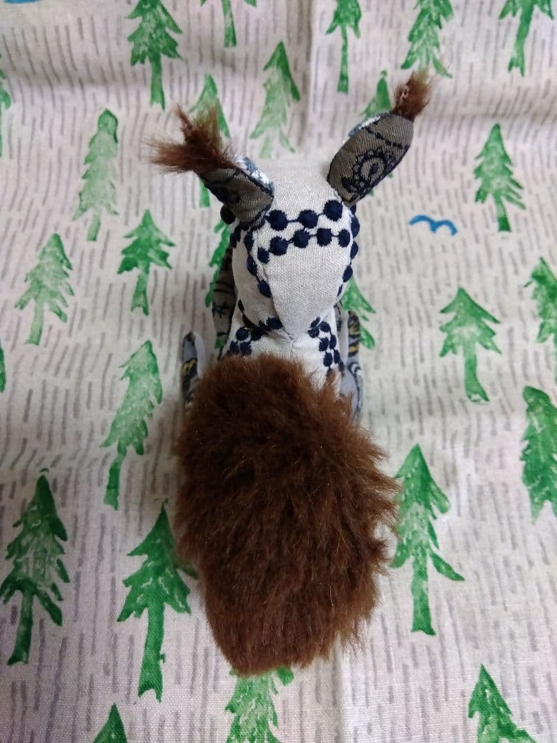 取り置き中 りすちゃん ミナペルホネンハンドメイドぬいぐるみ - メルカリ