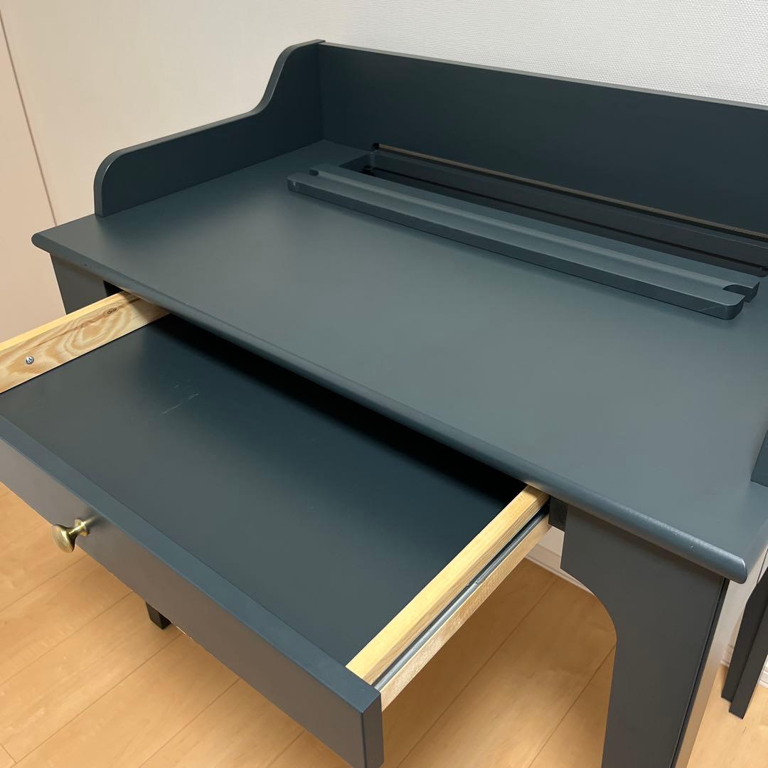 【IKEA】LOMMARP ロマルプ　デスク　ダークブルーグリーン