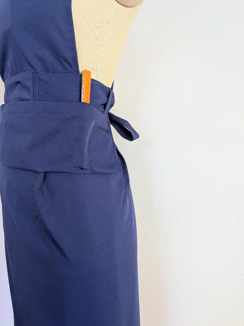 茶道稽古着　二部式　ツイル　ネイビー