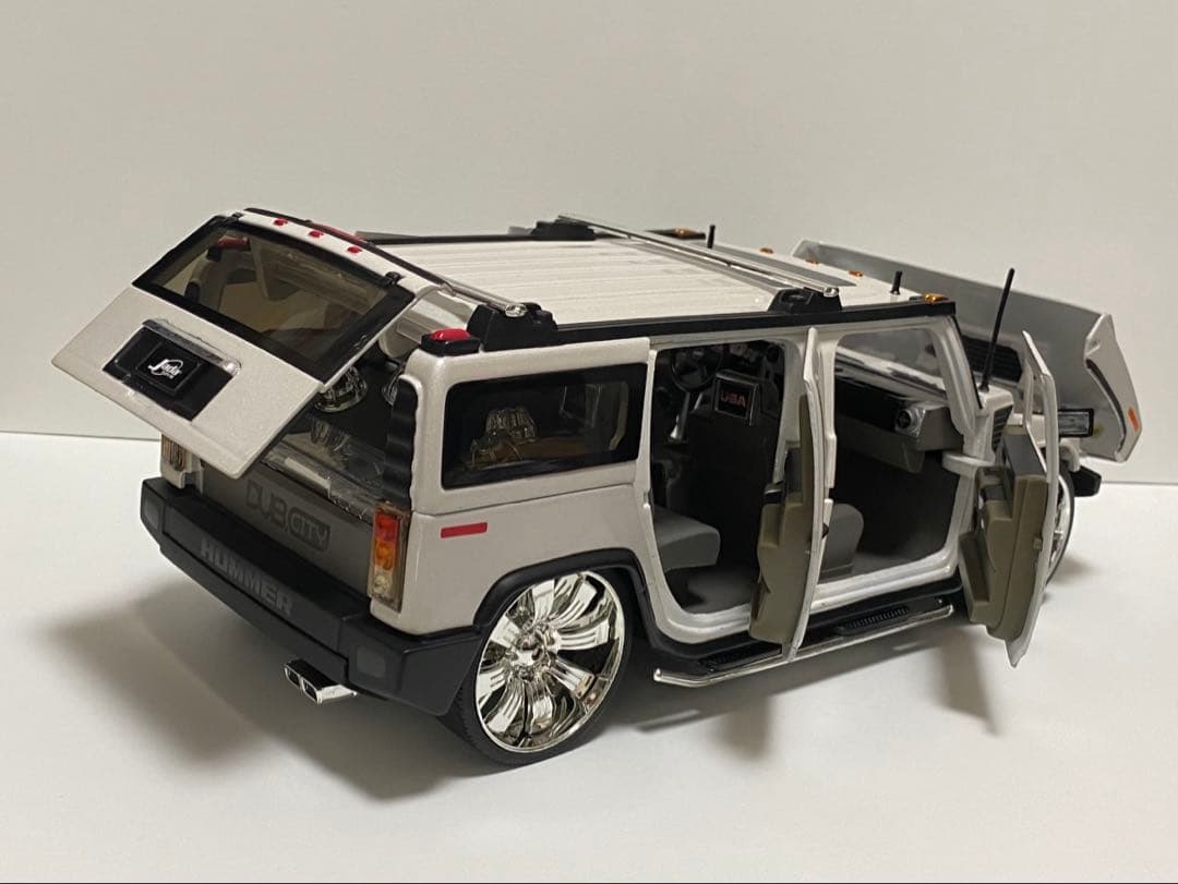 美品 1/18 アメ車 ミニカー ハマー H2 DUB スピナーホイール - メルカリ