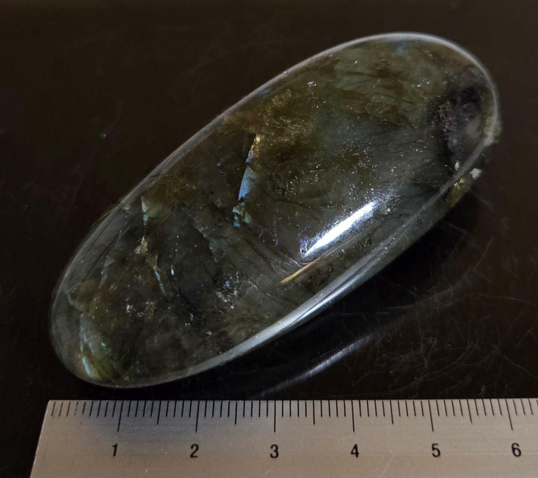 ラブラドライト　曹灰長石　87g　W30×D75×H22mm