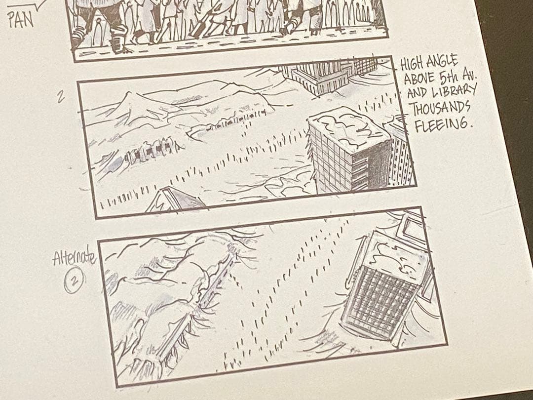 【希少】映画 デイアフタートゥモロー アートボード 絵コンテ