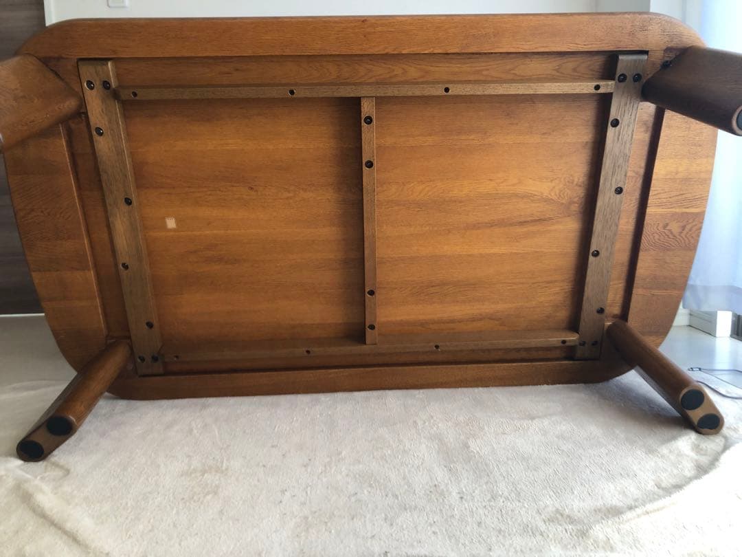 ブラウン 長方形センターテーブル