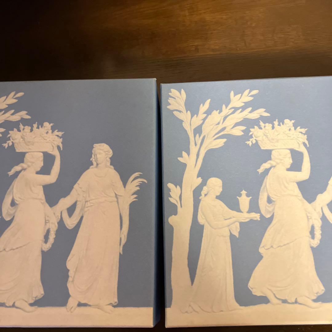 新品未使用品　ウエッジウッド　ジャスパーコンラン　デザイン　2皿✖︎二箱　計4皿