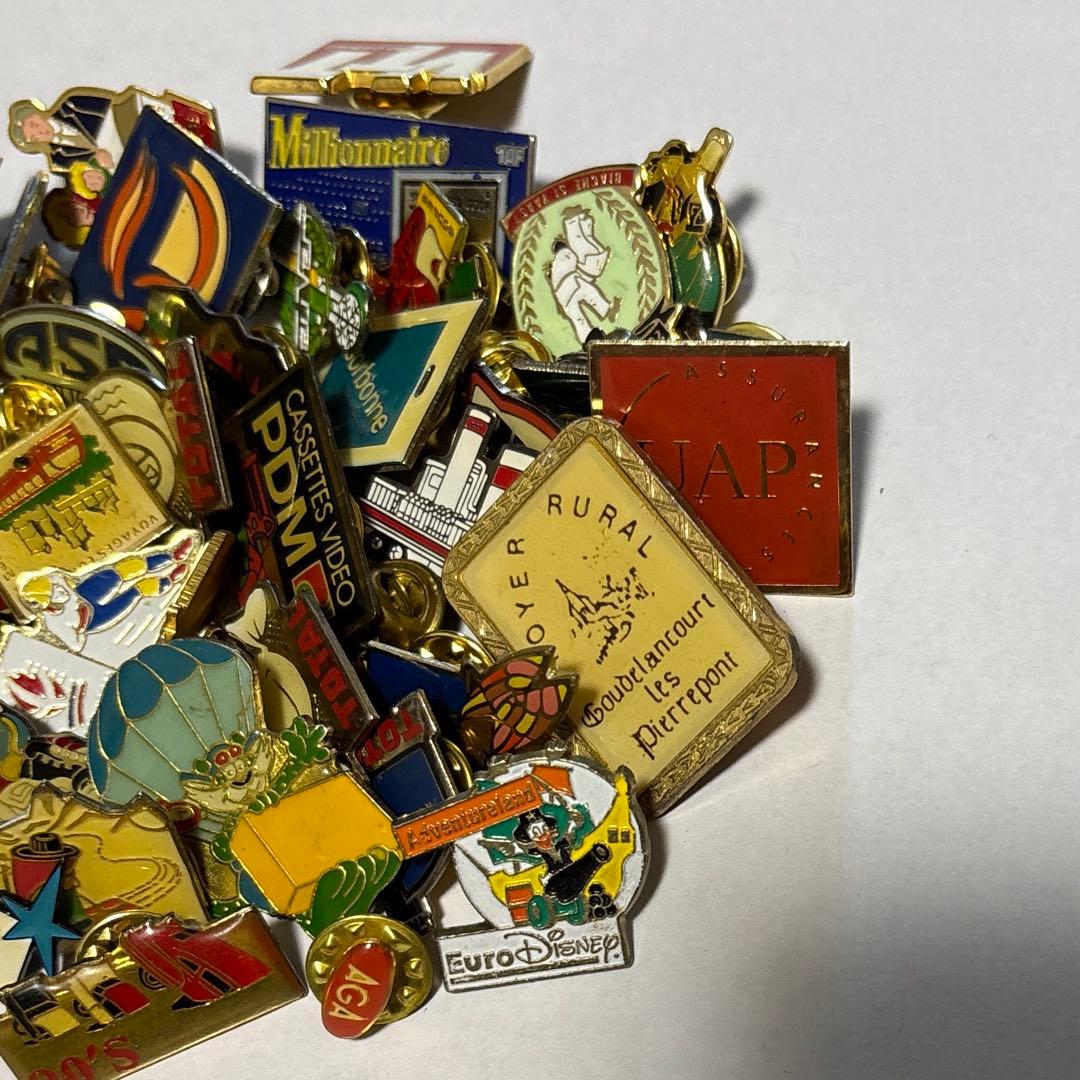 ピンバッジ フランス雑貨 ヴィンテージ 50個セット まとめ売り 卸 13
