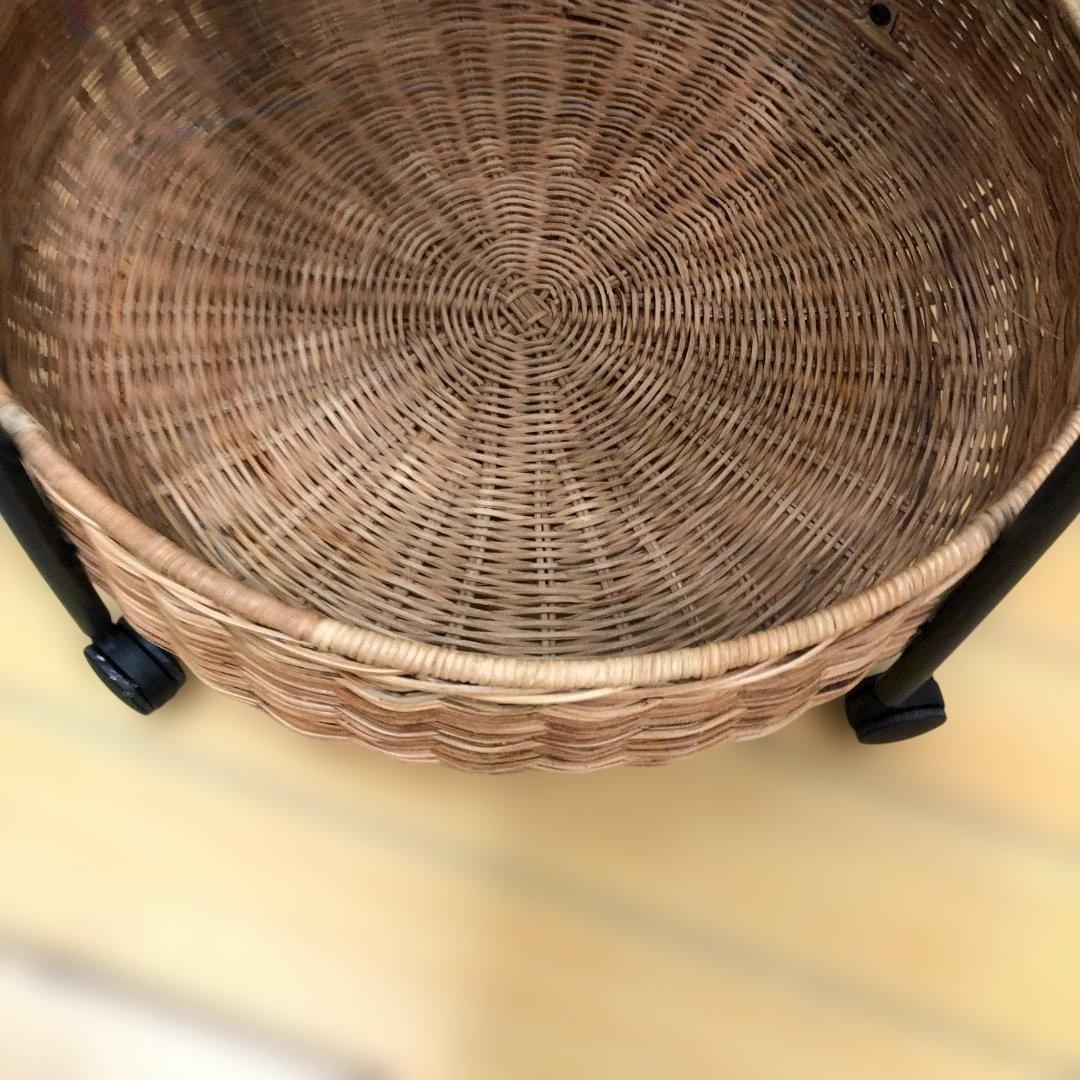 【送料無料】IKEA LUBBAN ルッバン ラタン 2段ワゴン 11907