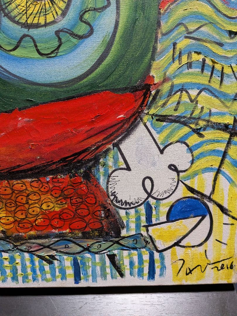 【油絵】(村上隆)有名アーティスト[肉筆画]