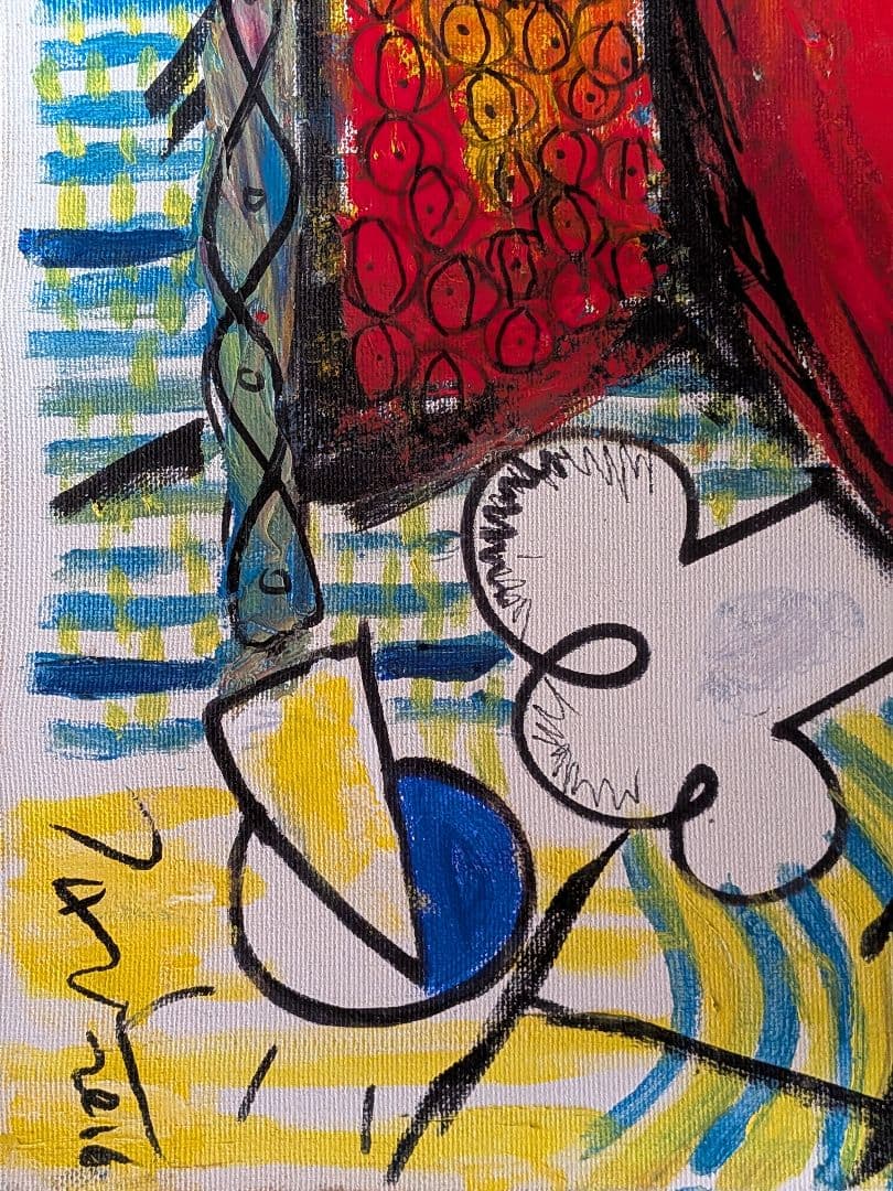 【油絵】(村上隆)有名アーティスト[肉筆画]