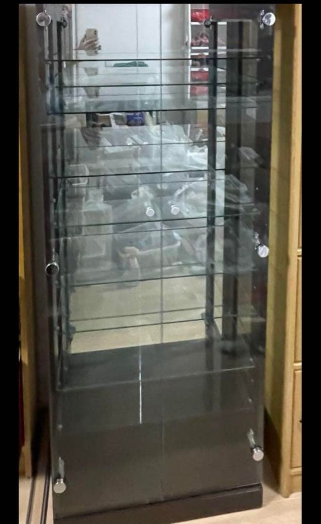 【コレクションボード】ニトリ　 10段　棚ガラス9枚