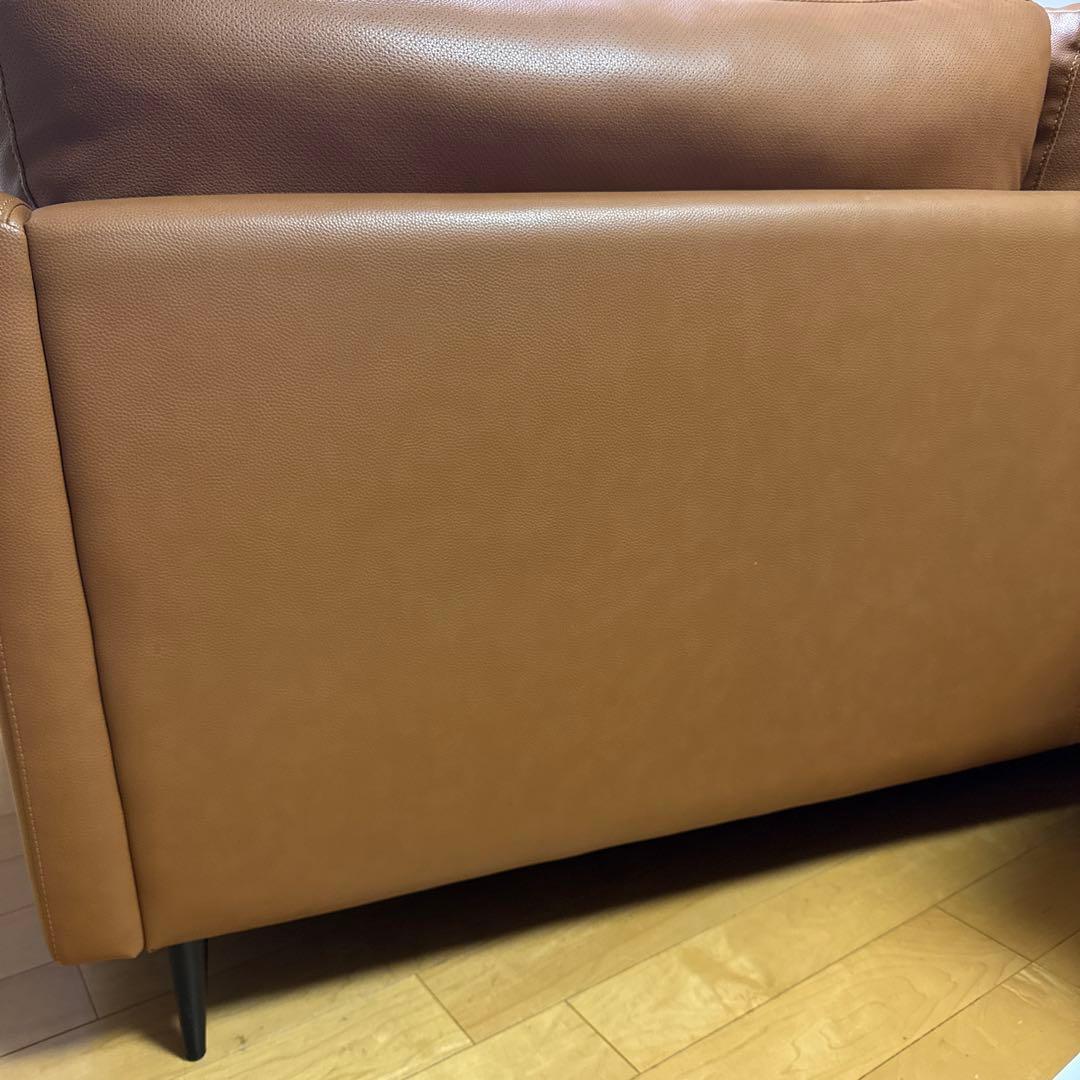 NITORI ニトリ 本革 3人掛けソファ(ボルトン2) ソファー