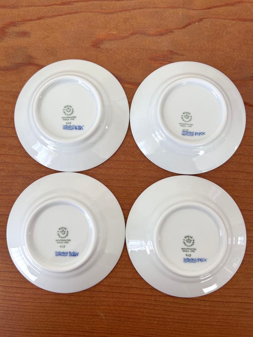 ブルーコペンハーゲン　ミニプレート　4枚