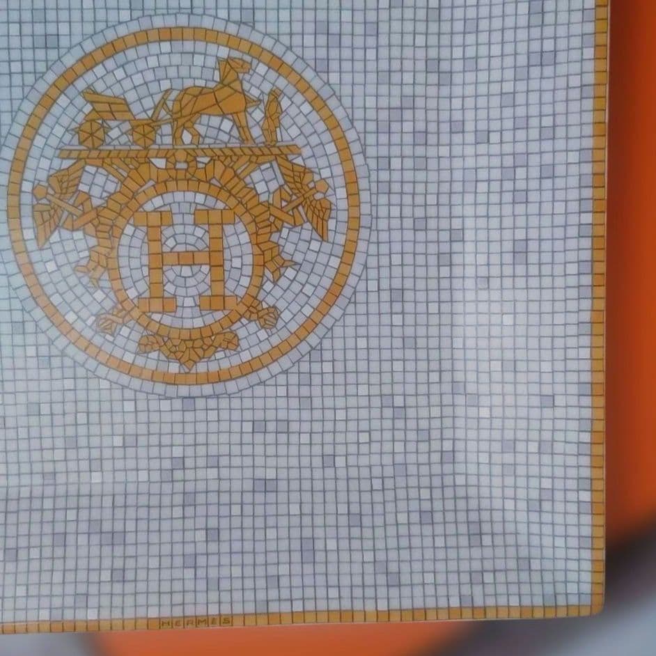 未使用◆HERMESエルメス　プチカレ モザイク 24ゴールド　15×15cm