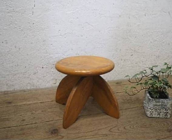 1028 ヴィンテージ　回転椅子　イス　スツール　丸椅子　リビング　レトロ　家具