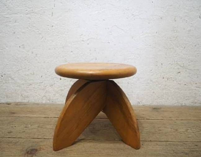 1028 ヴィンテージ　回転椅子　イス　スツール　丸椅子　リビング　レトロ　家具