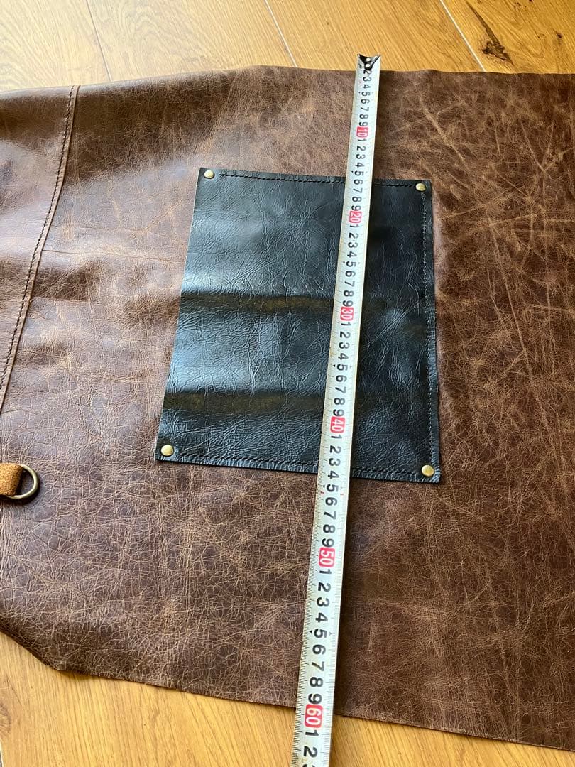 本革　ロングエプロン　ハンドメイド　男女兼用　約440g 陶芸　バーベキュー