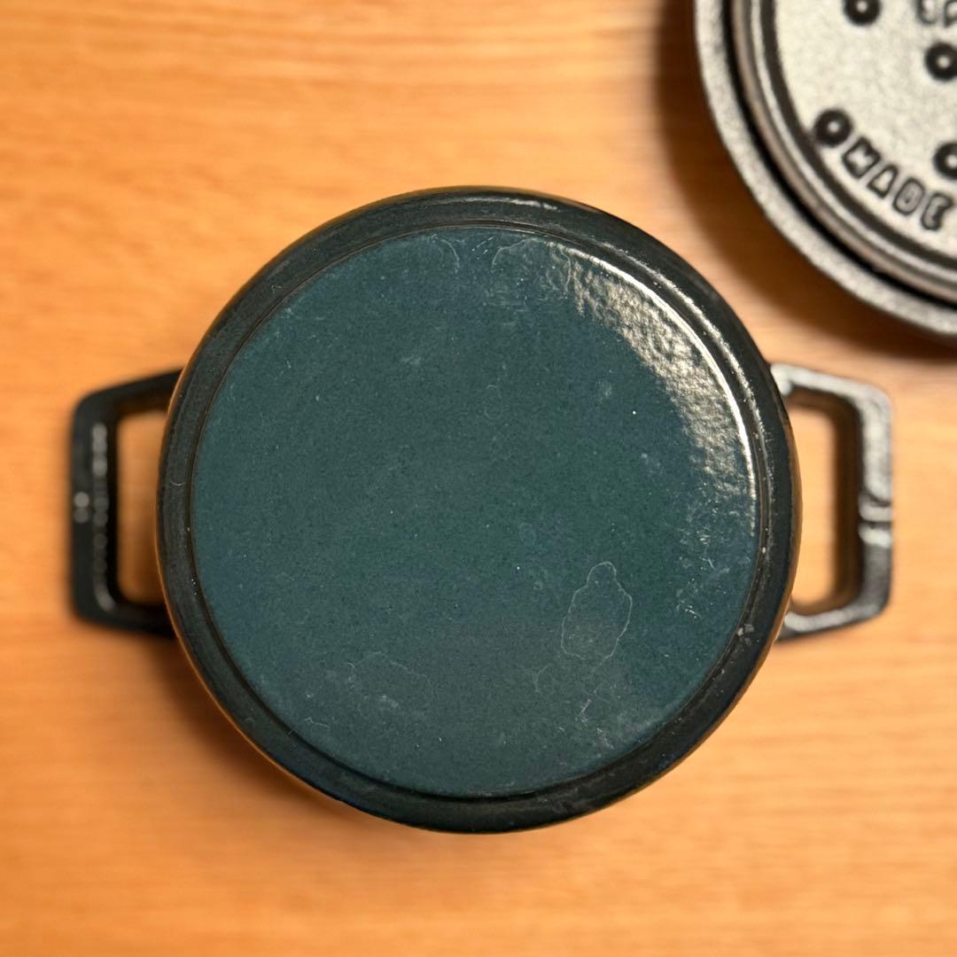 ［未使用］ストウブ STAUB ピコ ココット ラウンド10㎝　黒