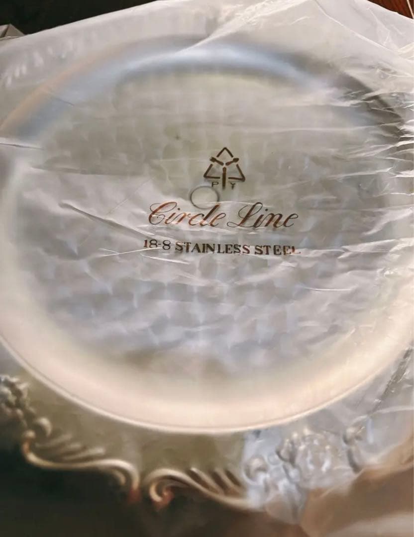 昭和レトロ　最高級　 18-8 ステンレススチールケーキスタンド