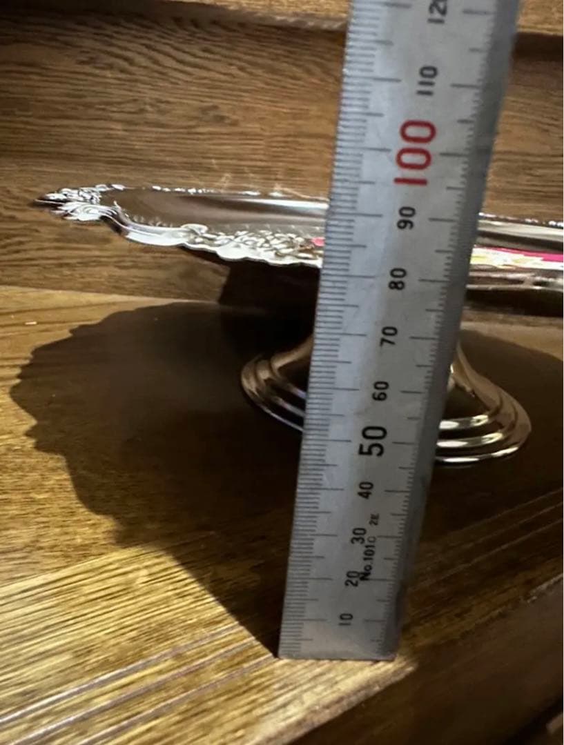 昭和レトロ　最高級　 18-8 ステンレススチールケーキスタンド