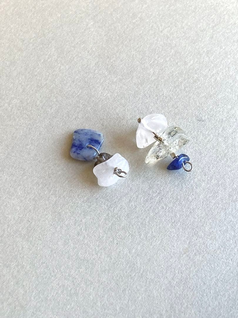 no.0061 ラフなガーデンクォーツとデュモルチェライト　一点物