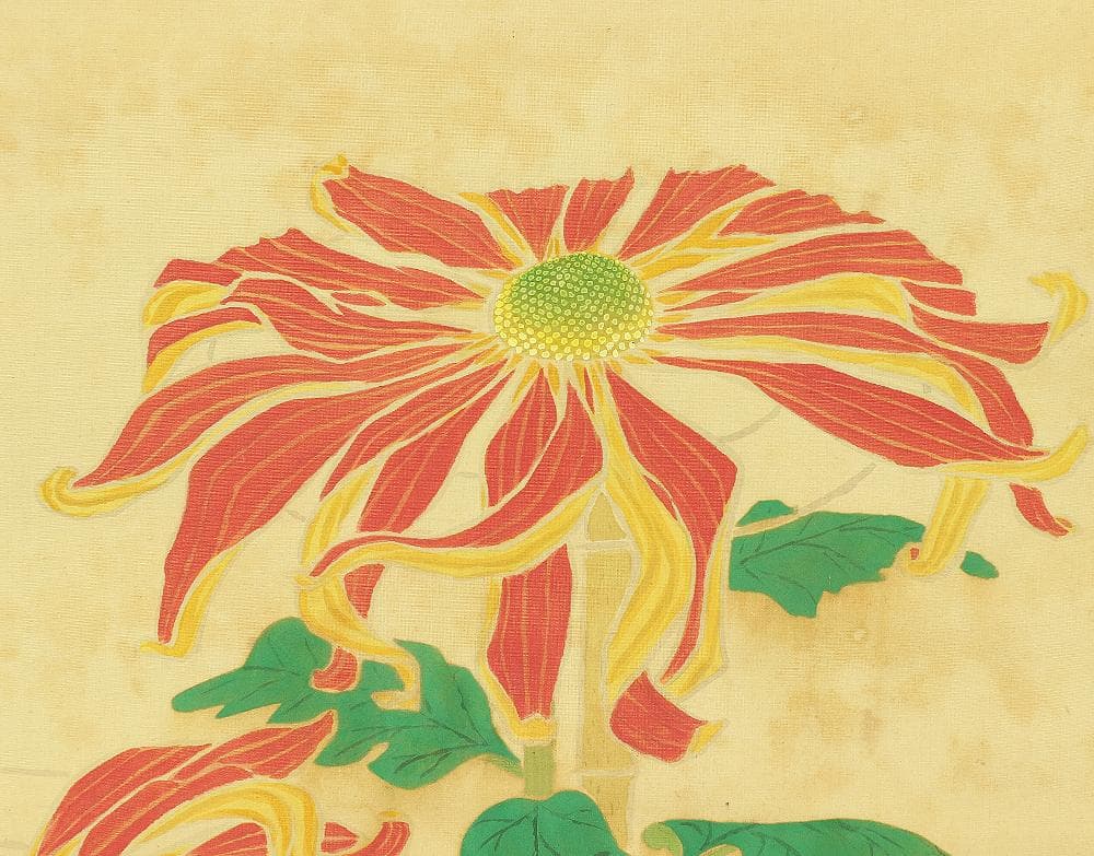 佐野光穂 1896-1960 長野 菊池契月師事「大原女」掛軸 肉筆 絹本