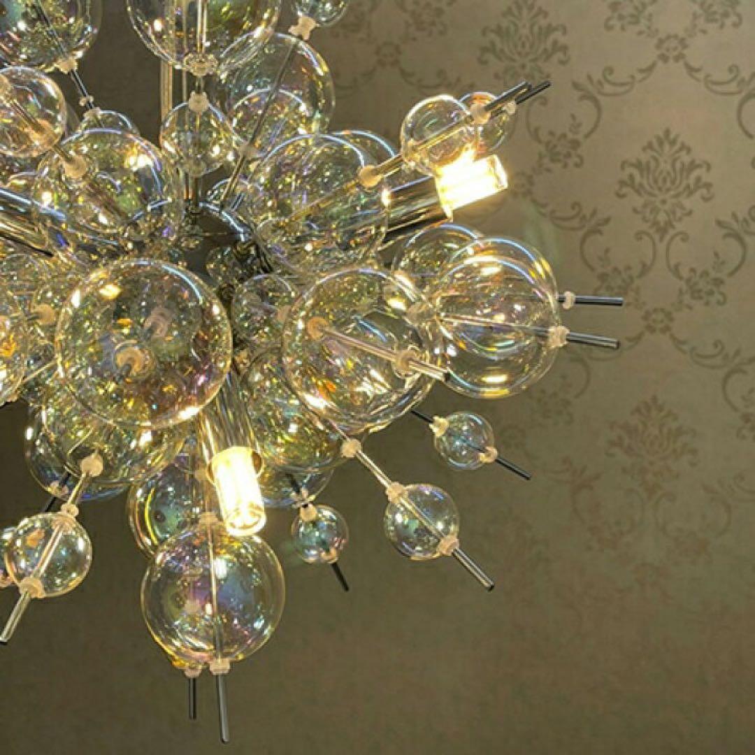 バブルシャンデリア　シルバー