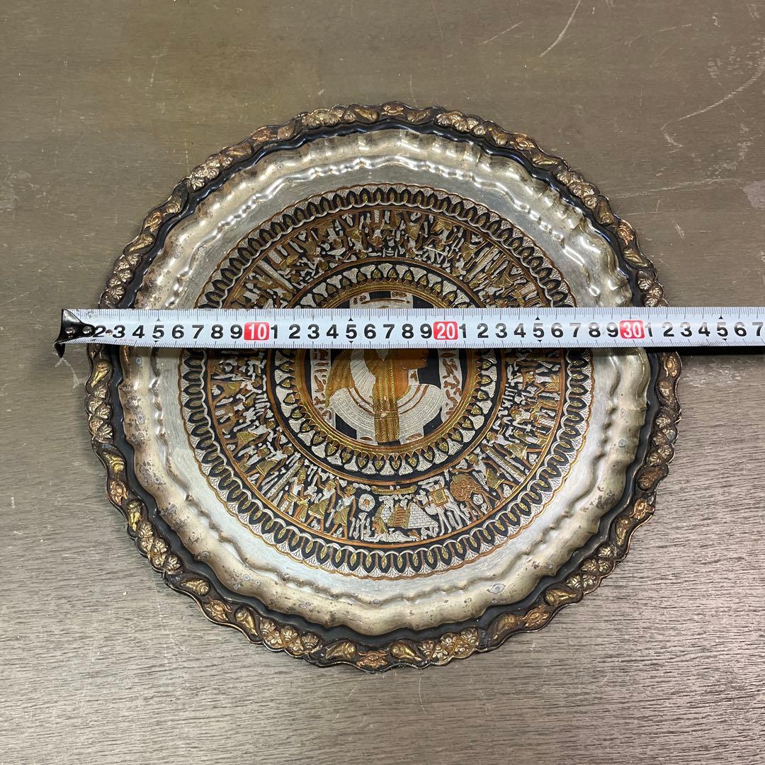 1 エジプト　プレート　大皿　壁掛け