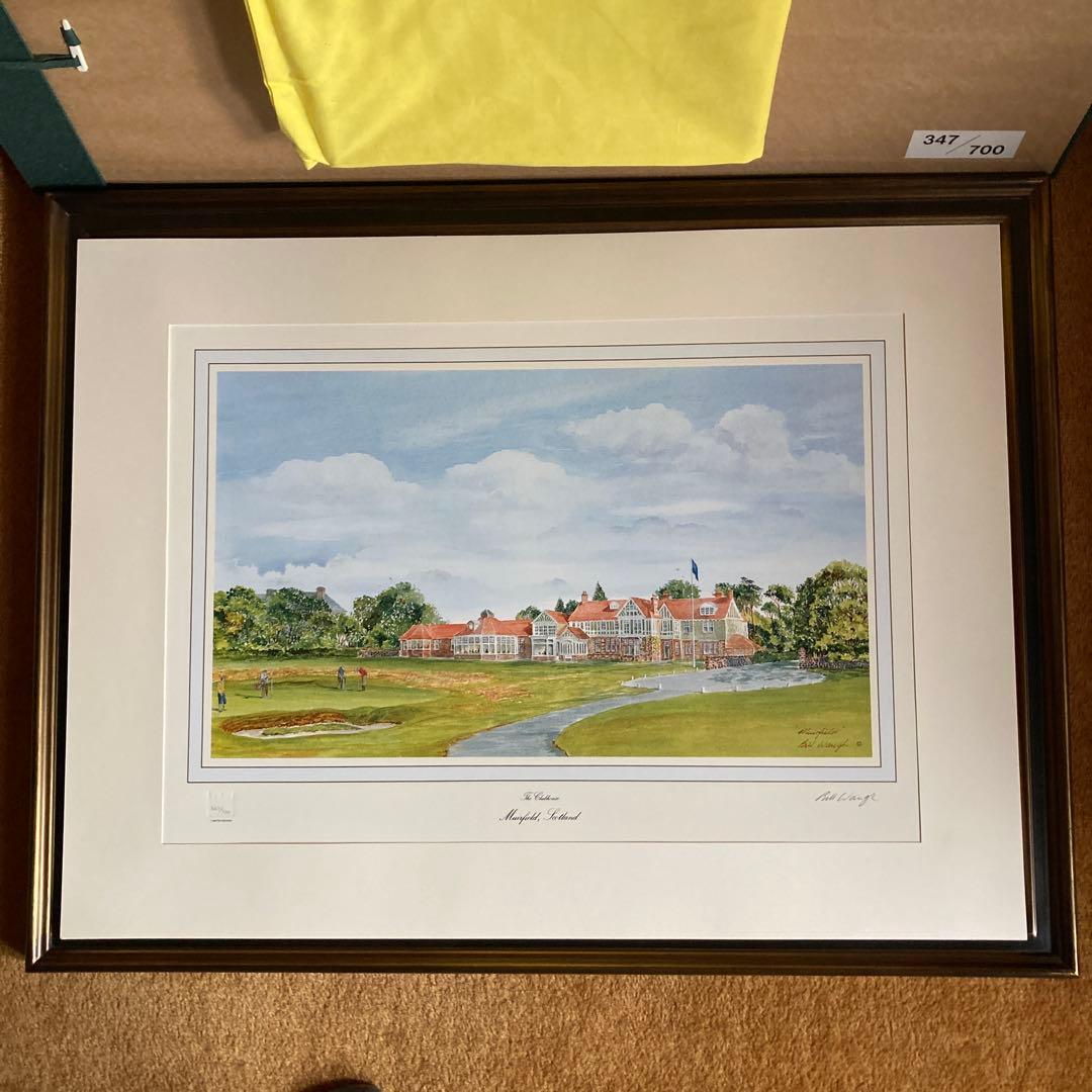 全英オープン 有名ゴルフコース リトグラフ全7枚セット Bill Waugh