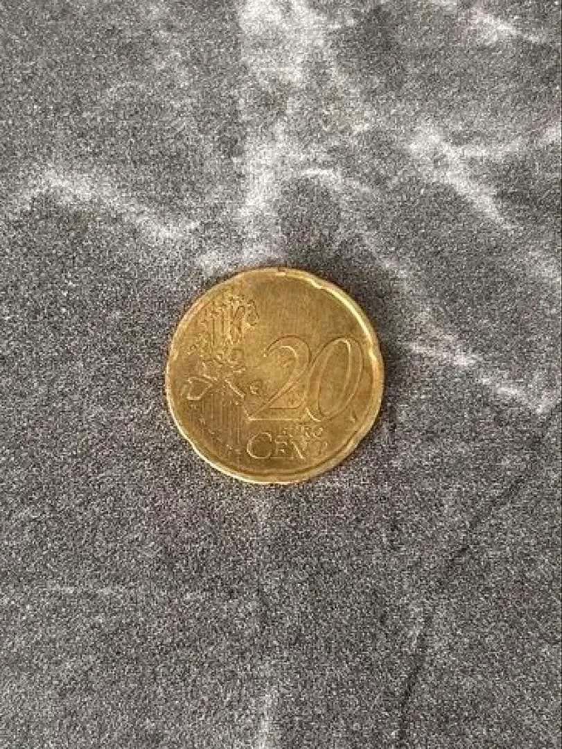 アンティーク硬貨 スペイン 20ユーロセント 1999年 セルバンテス 希少