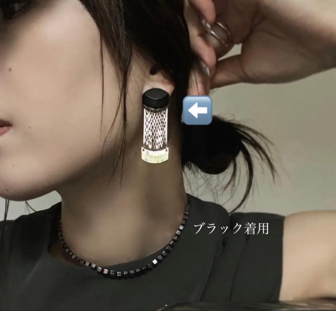 マロウイノmallow ino syncブラック ピアス